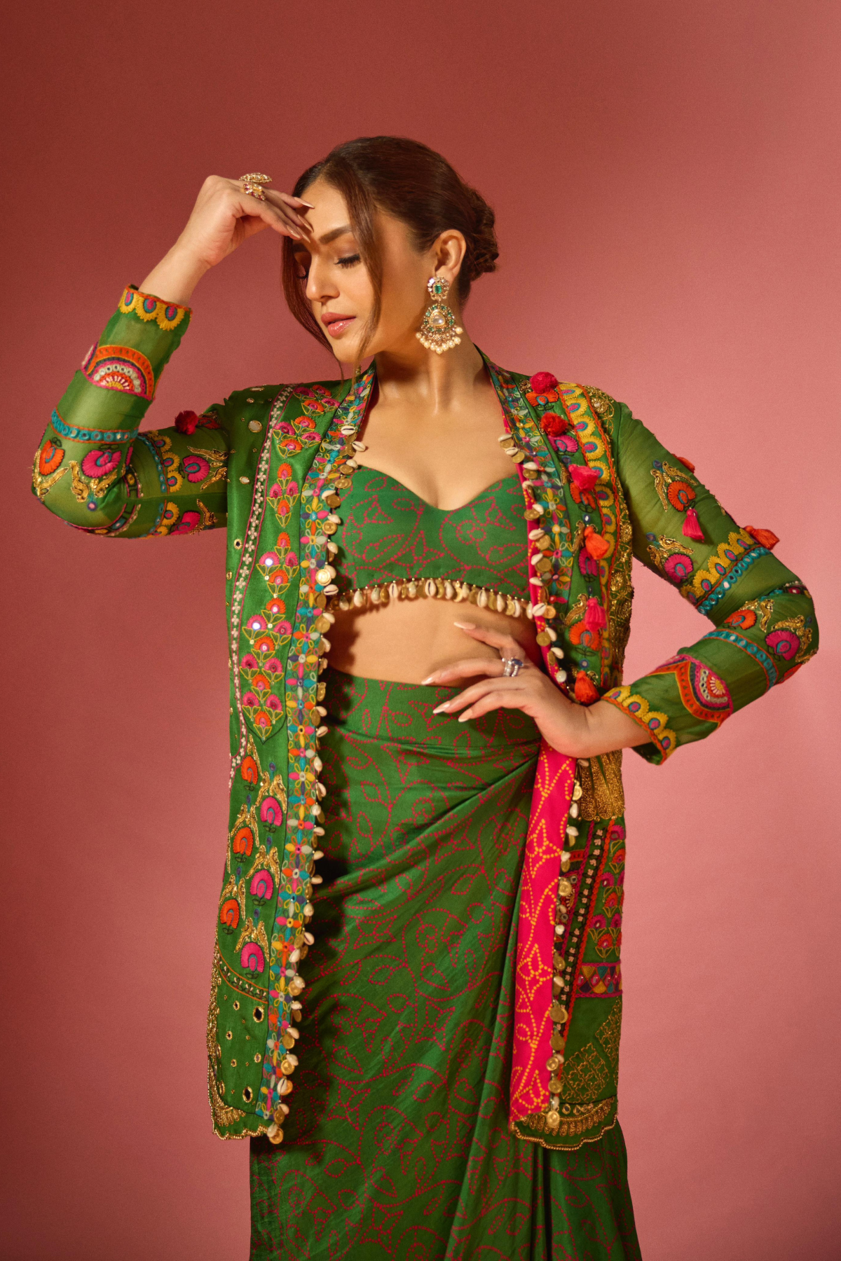 Huma Qureshi in Long jacket set