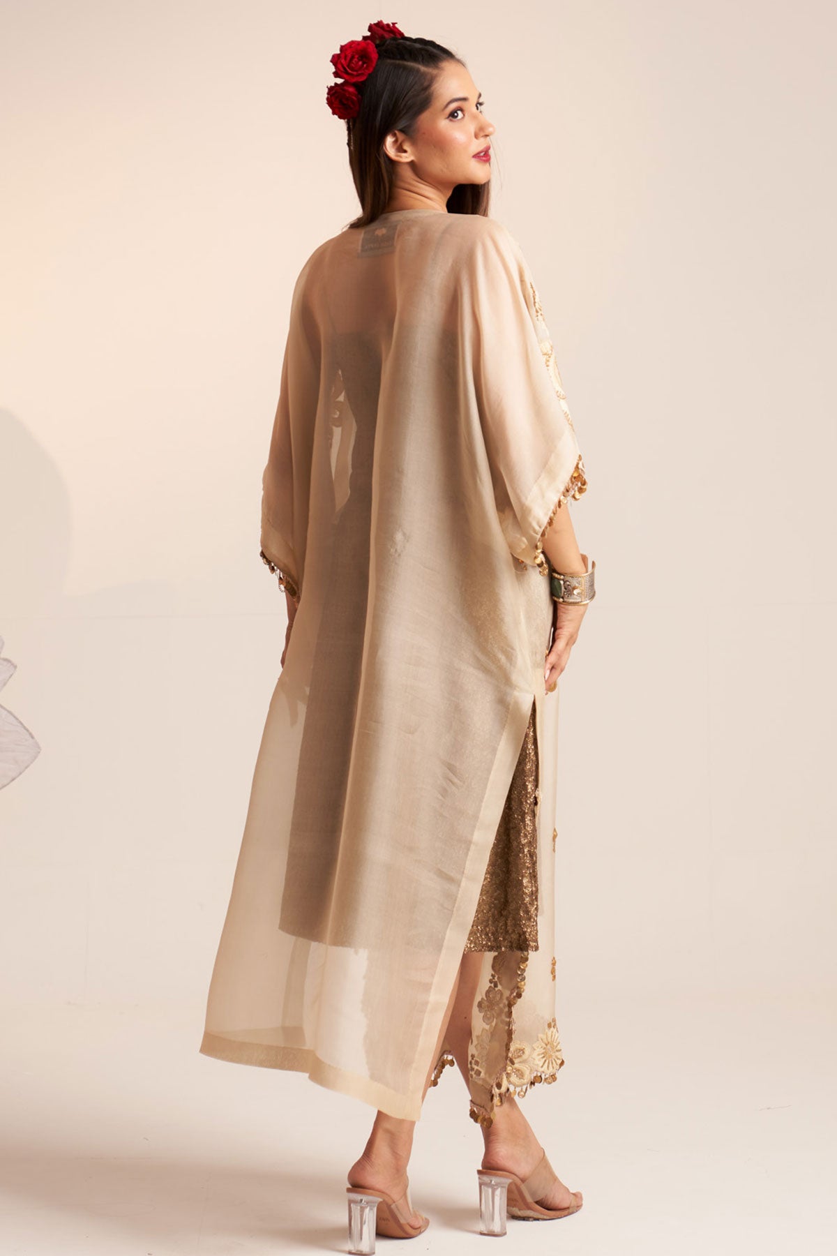 Ivory vintage lily kaftan set