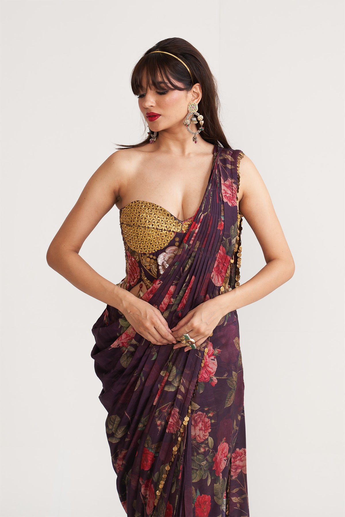 Corset saree set