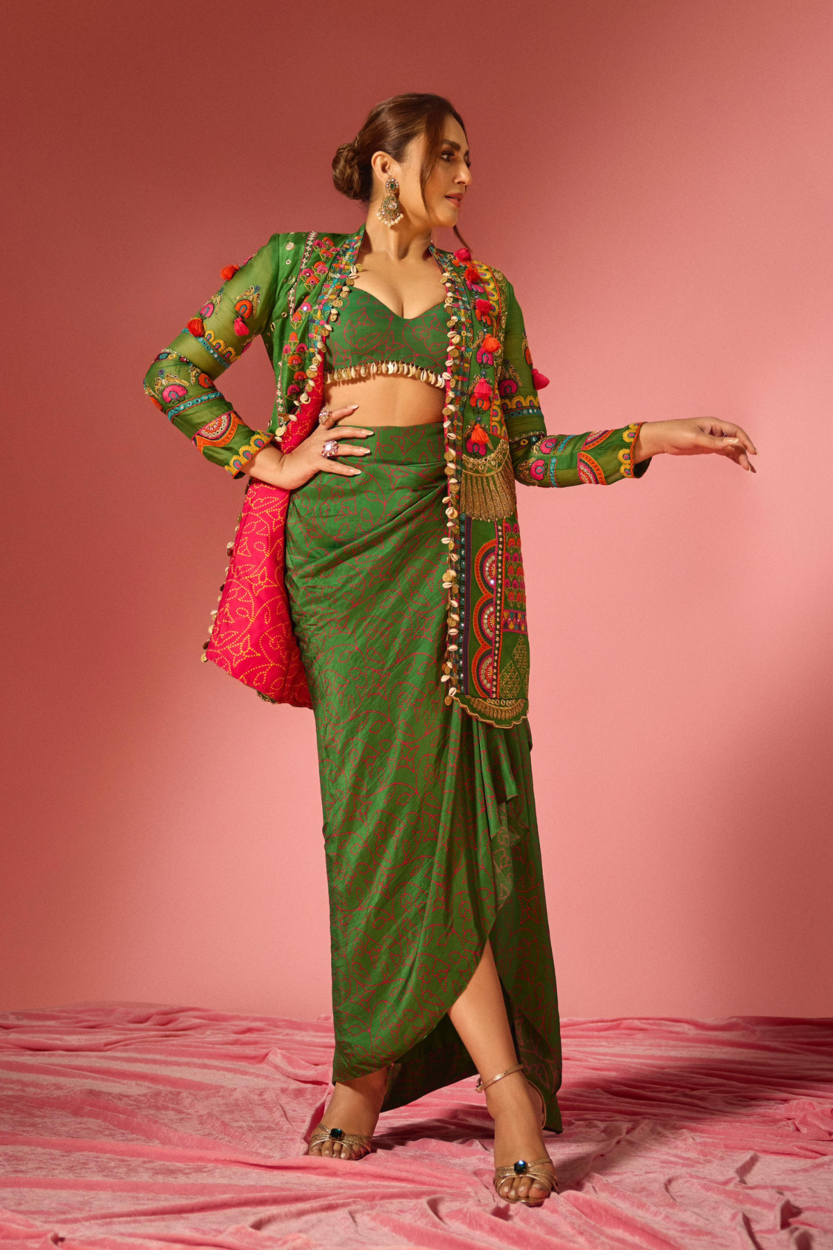 Huma Qureshi in Long jacket set