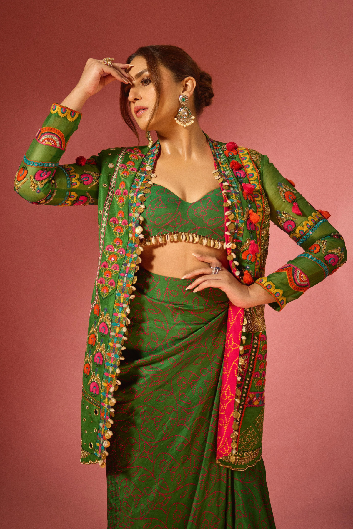 Huma Qureshi in Long jacket set