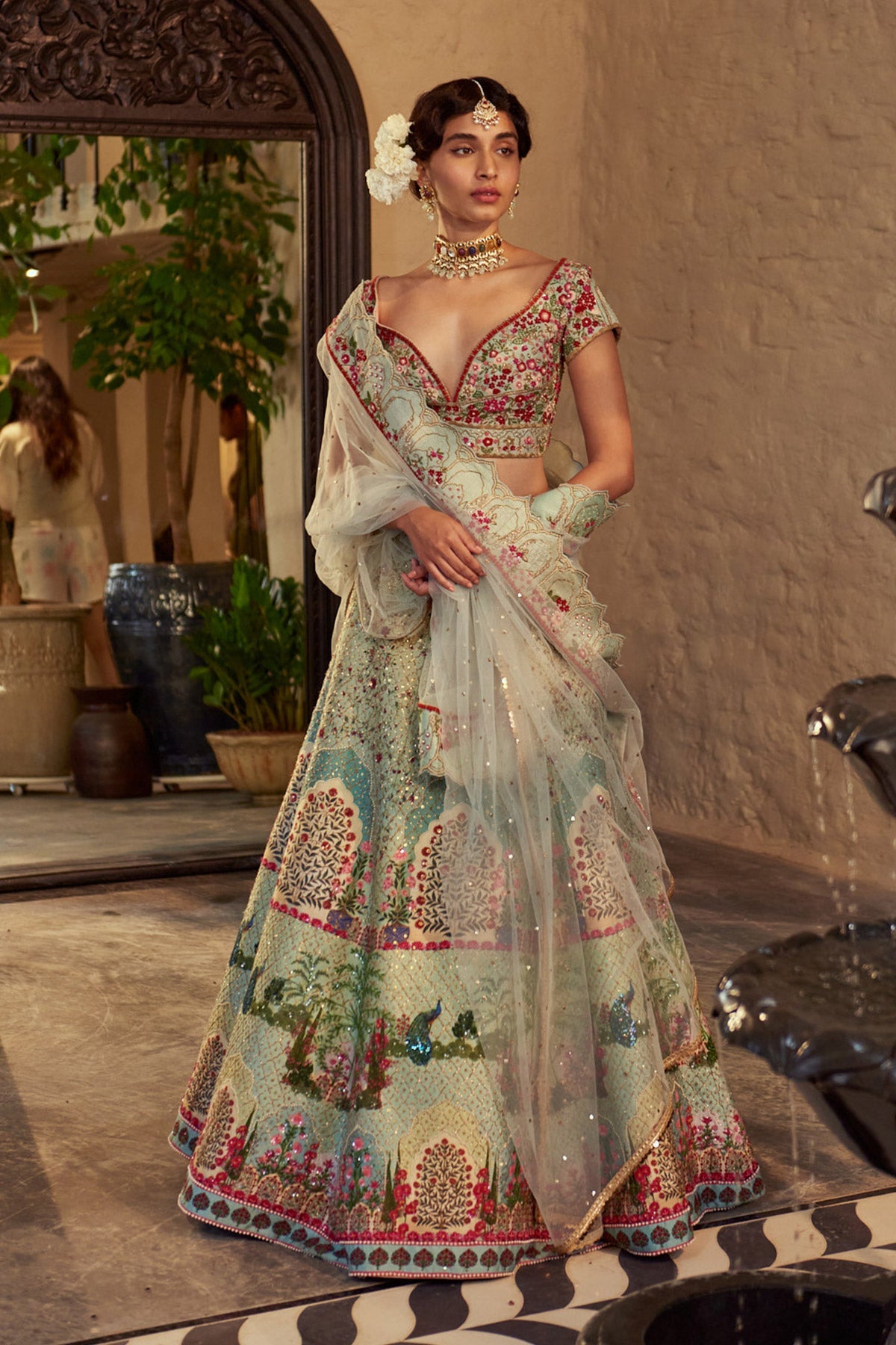 Nitibha kaul in Peacock Jaal Lehenga