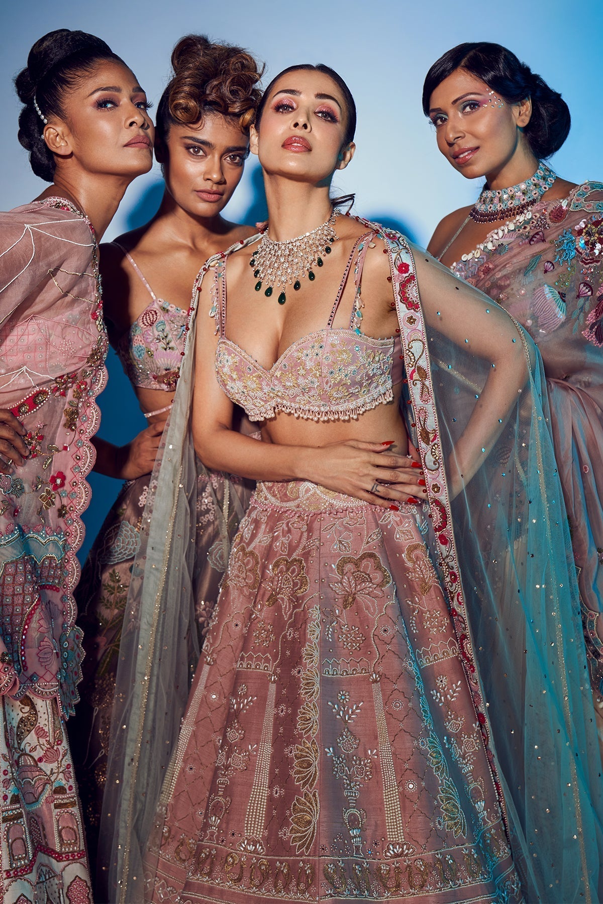 Maliaka arora in Moti Kora Lehenga