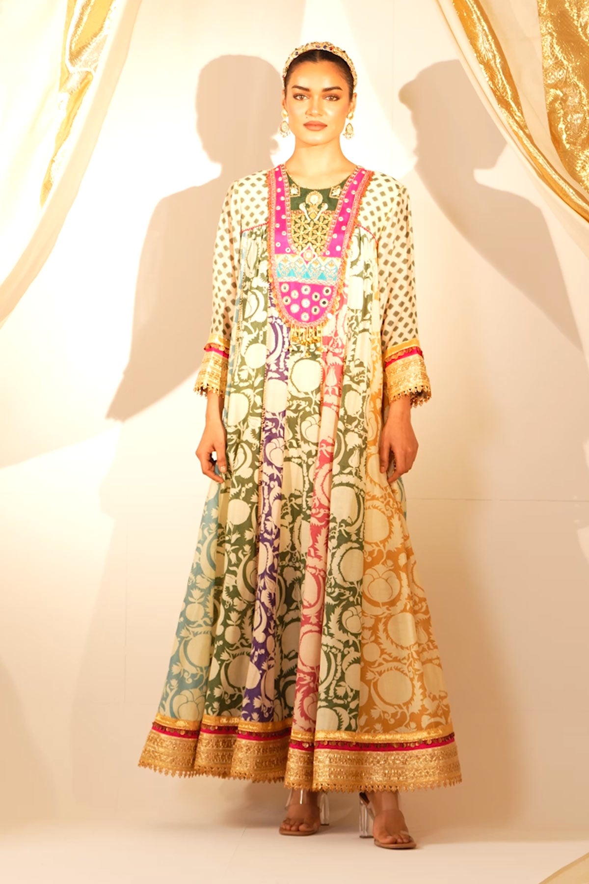 Multi York Anarkali Set