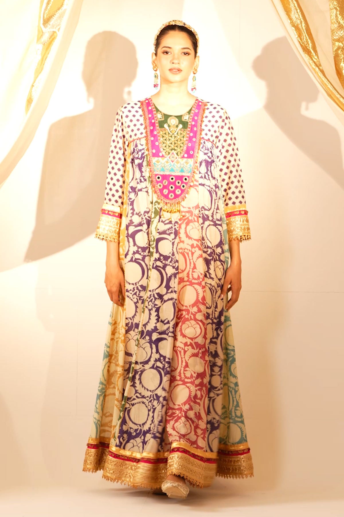 Multi York Anarkali Set