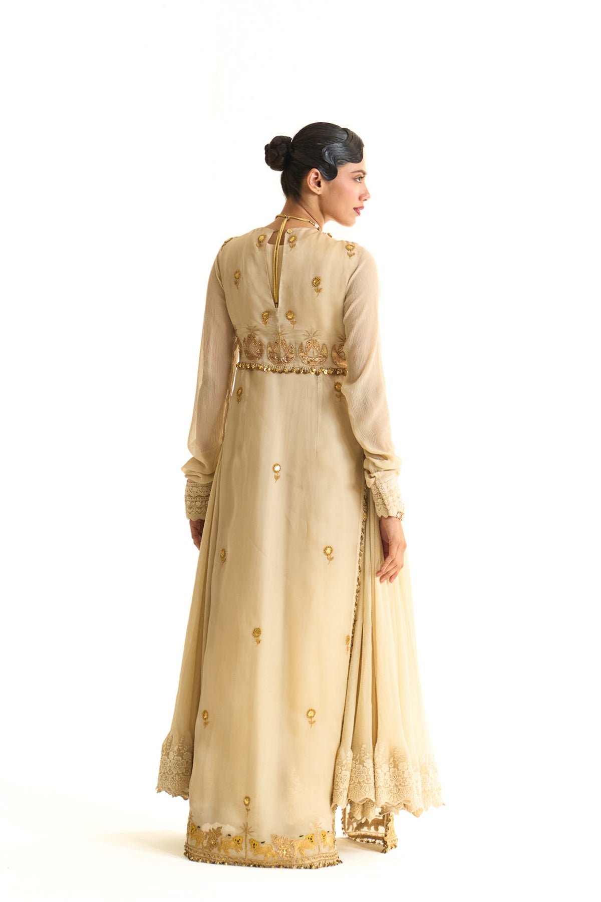 Chaand baag Anarkali jacket set