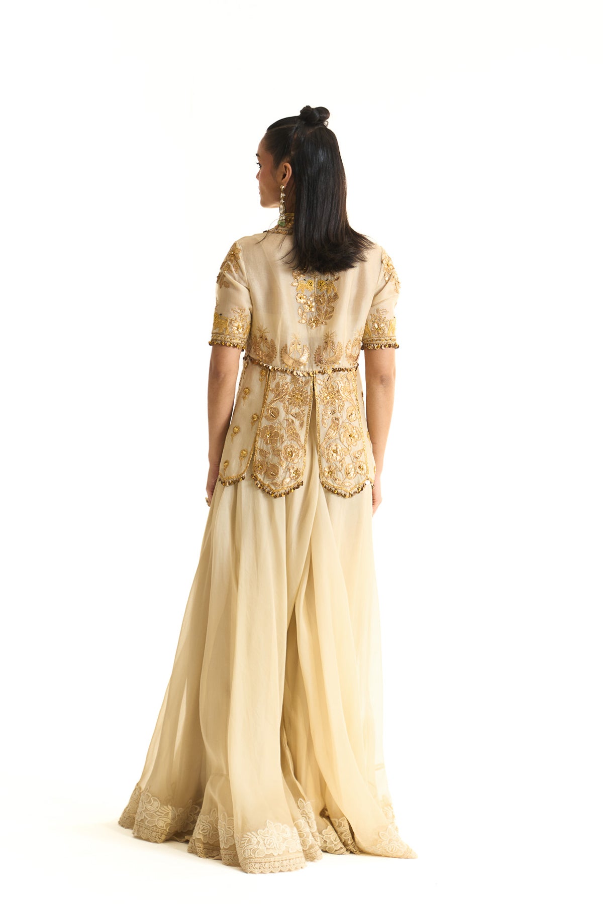 Chaand baag Peplum top set