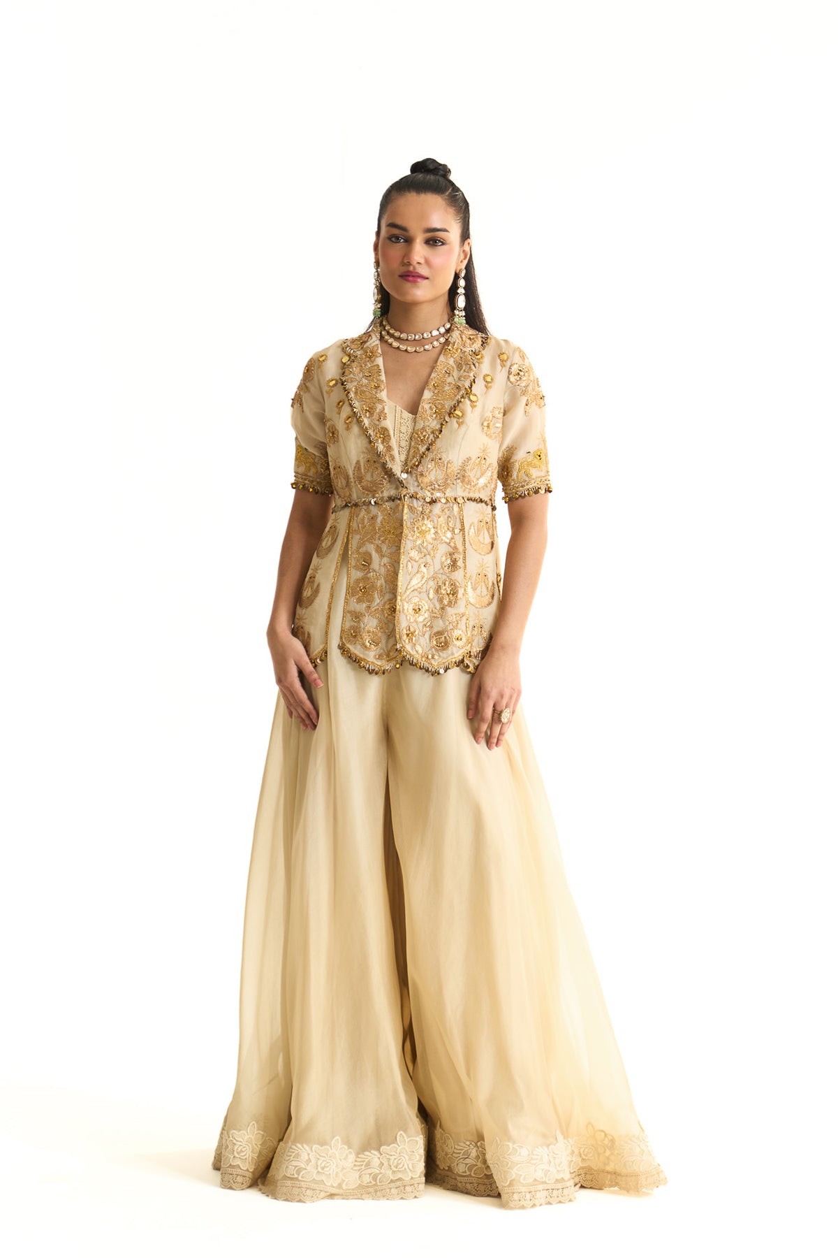 Chaand baag Peplum top set