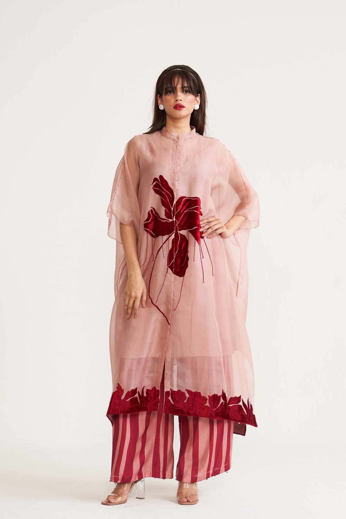 Tulip placket kurta set