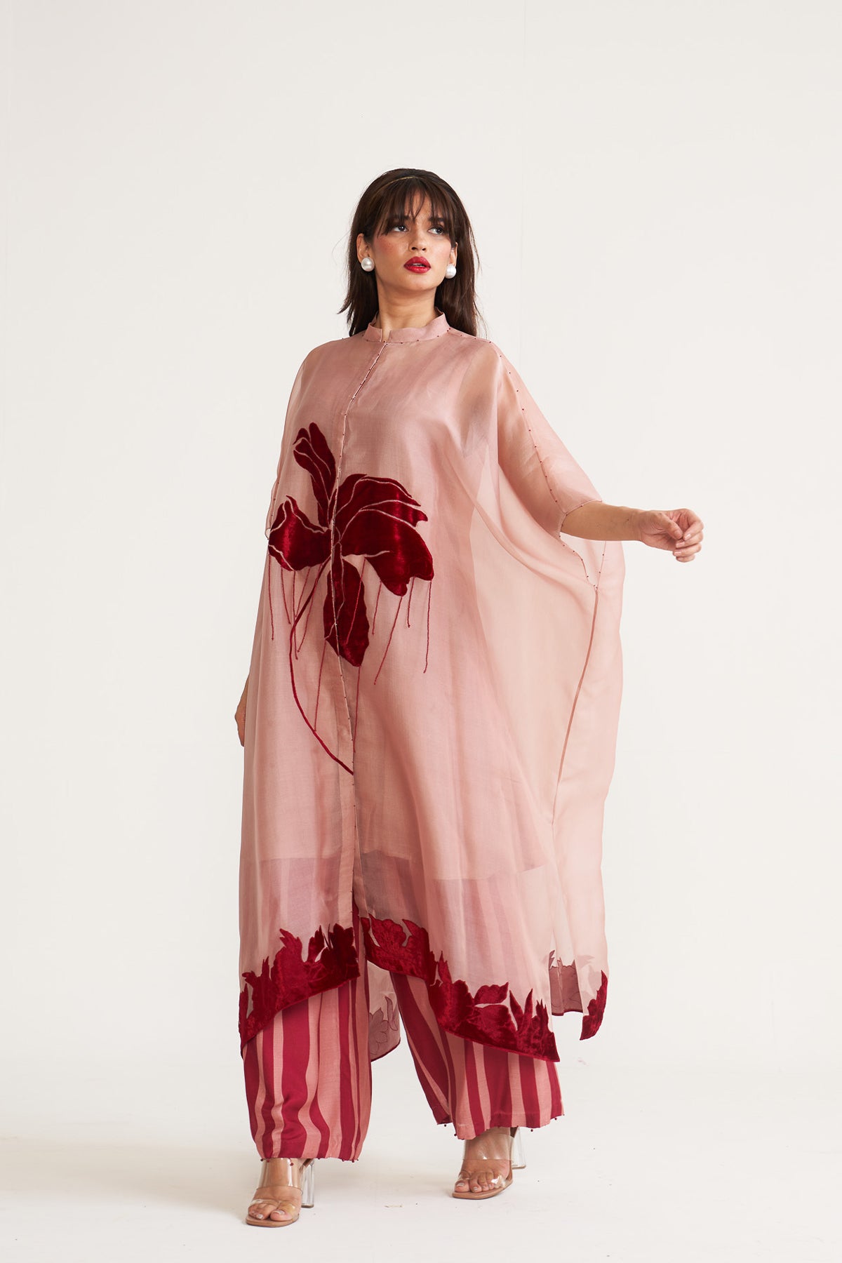 Tulip placket kurta set