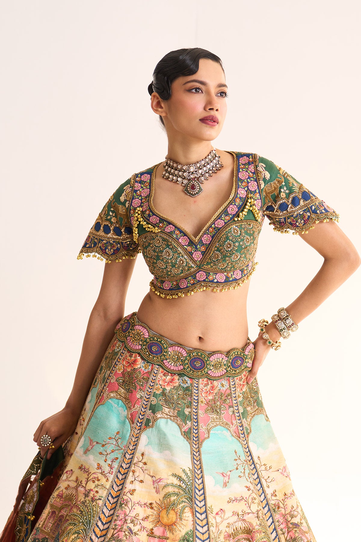 Manek Mahal lehenga