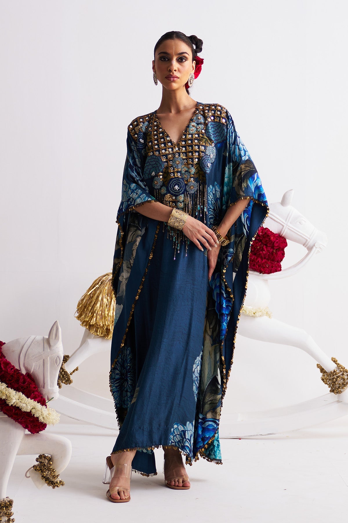 V- neck kaftan