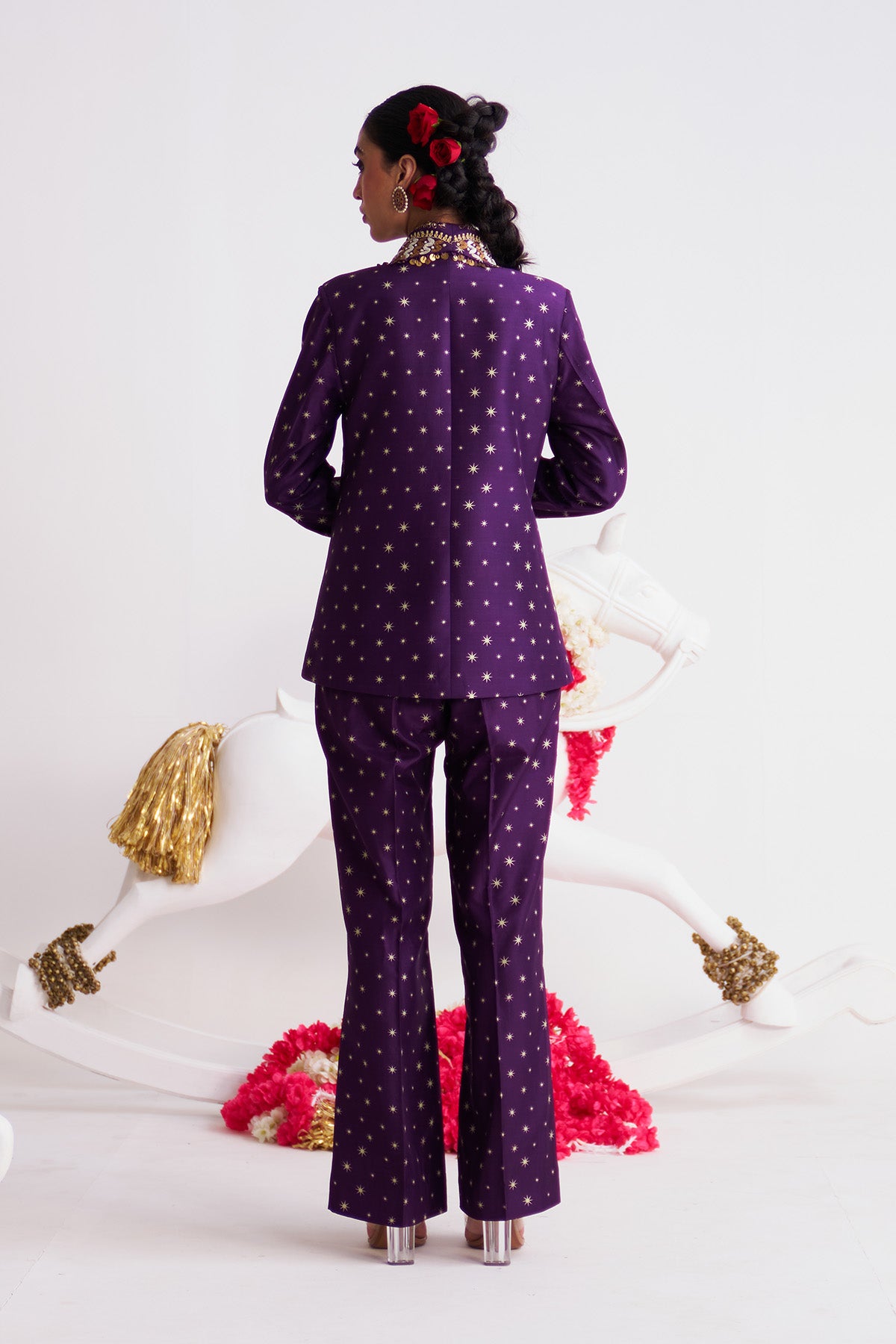 Tara scallop blazer set