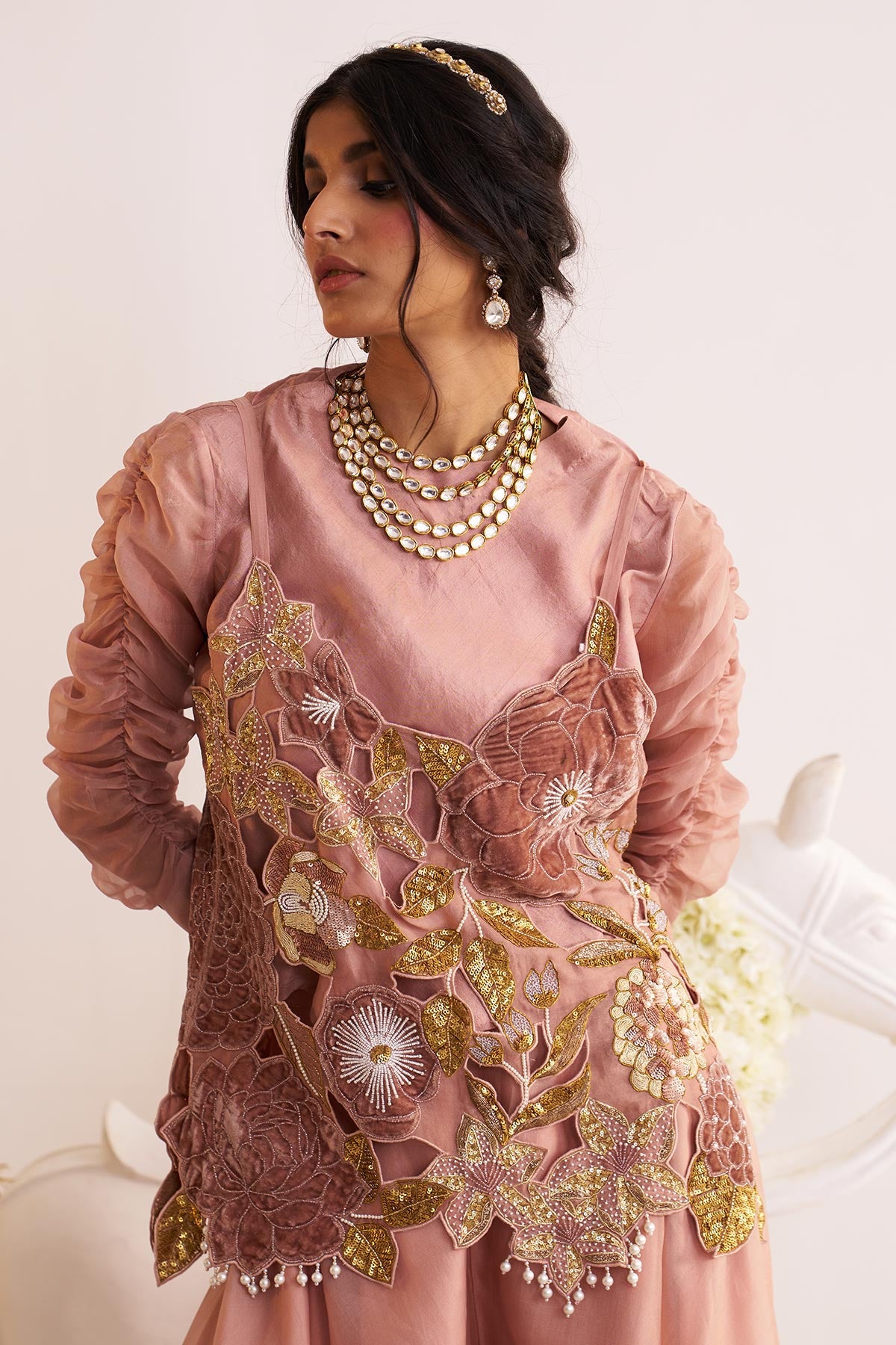 Lily top and sharara set