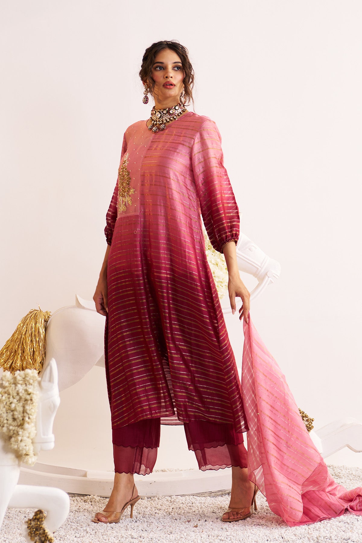 Half & half kurta set