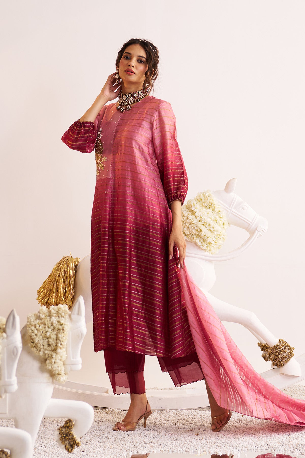 Half & half kurta set