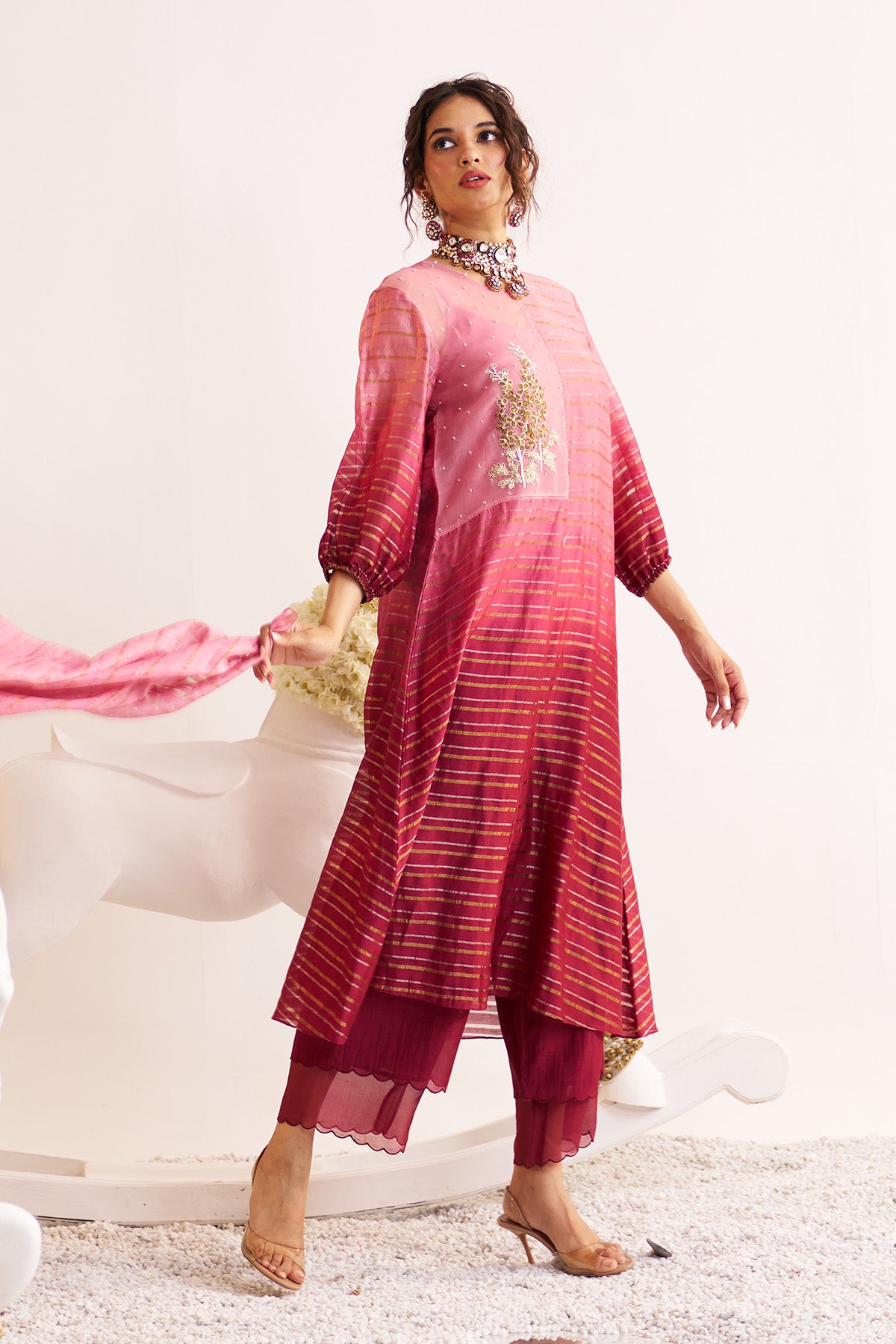Half & half kurta set