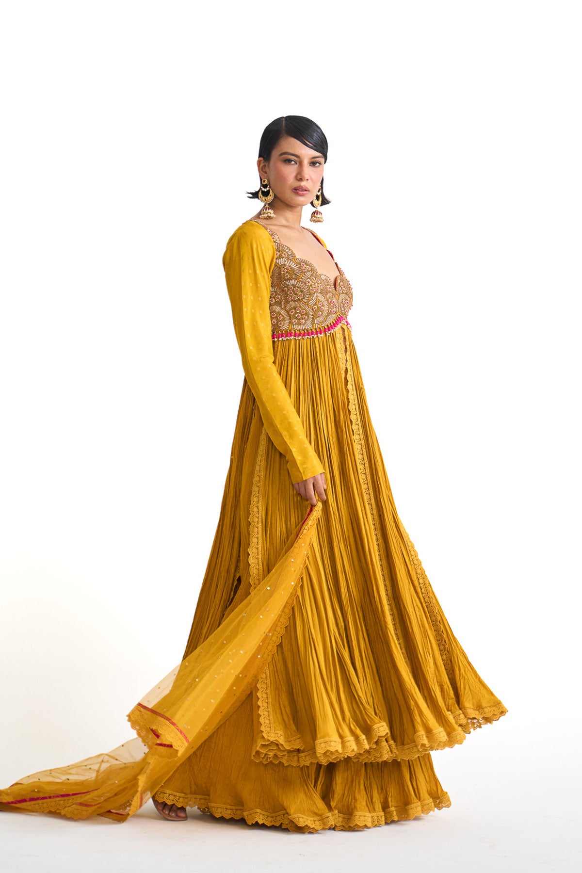 Dancing rays Anarkali set