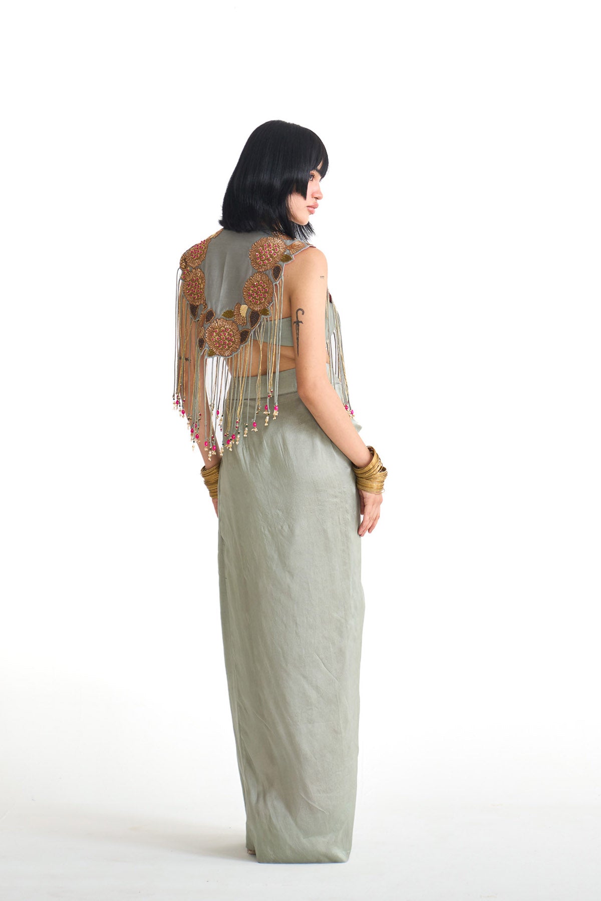 Dancing rays Fringes collar set