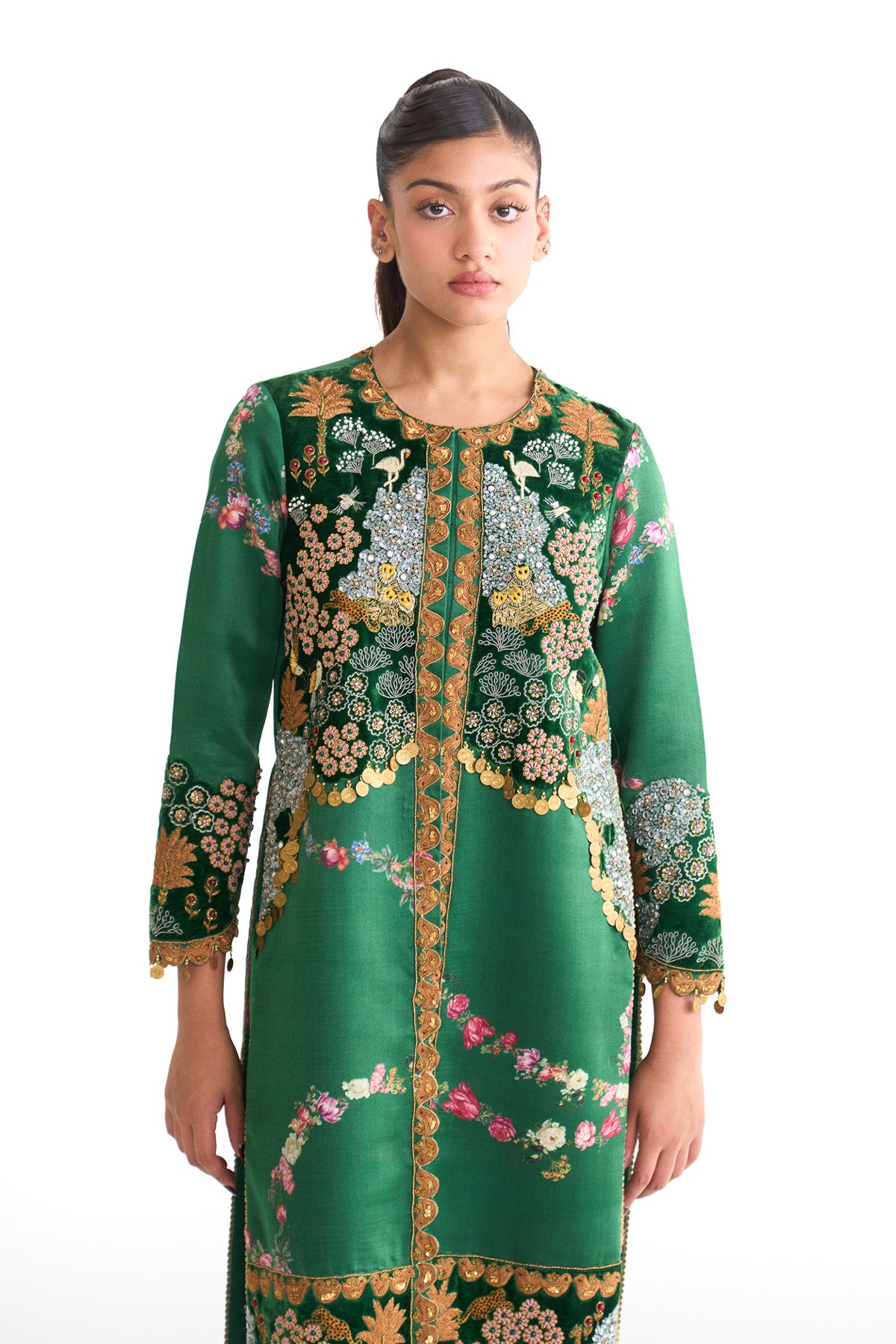 Forest bloom long suit set