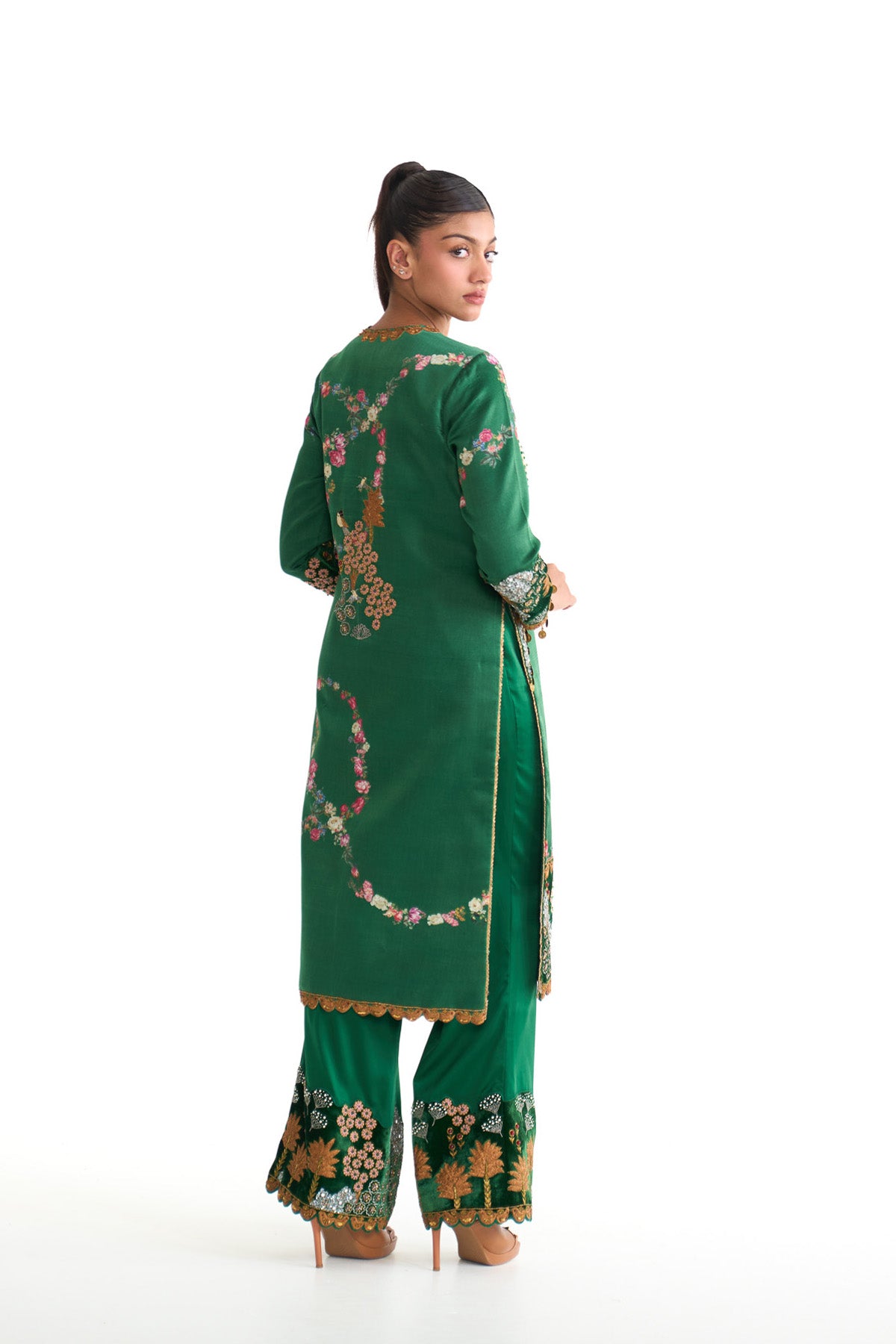 Forest bloom long suit set