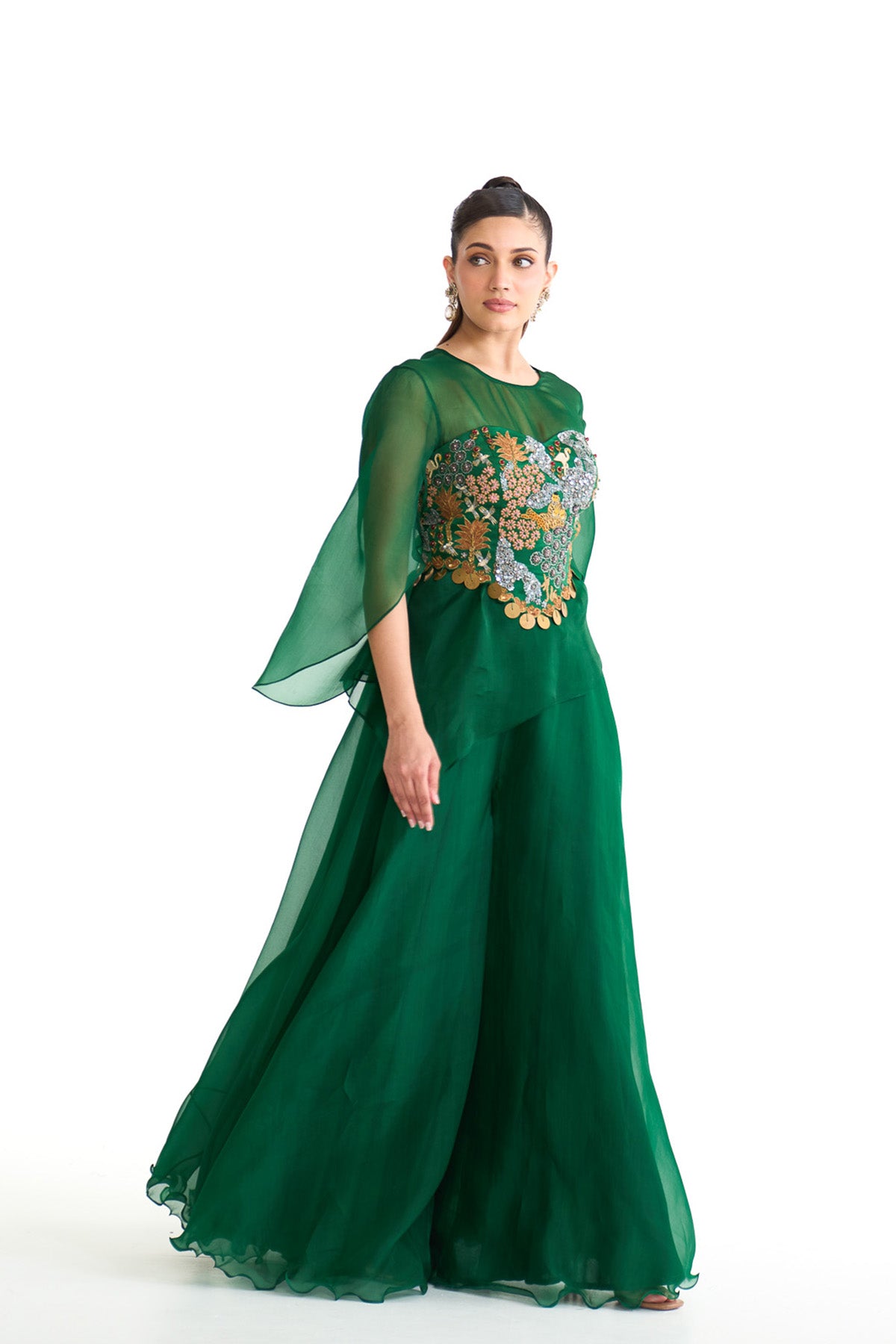 Forest bloom corset & sharara set