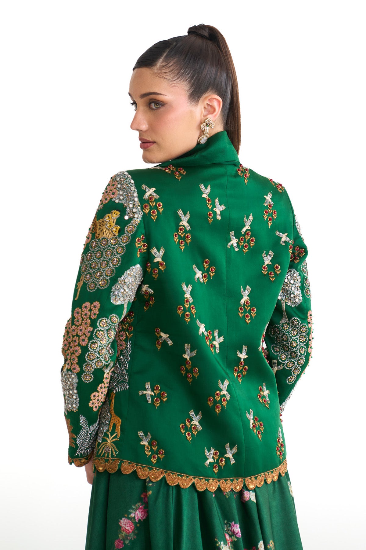 Forest bloom jacket & skirt set