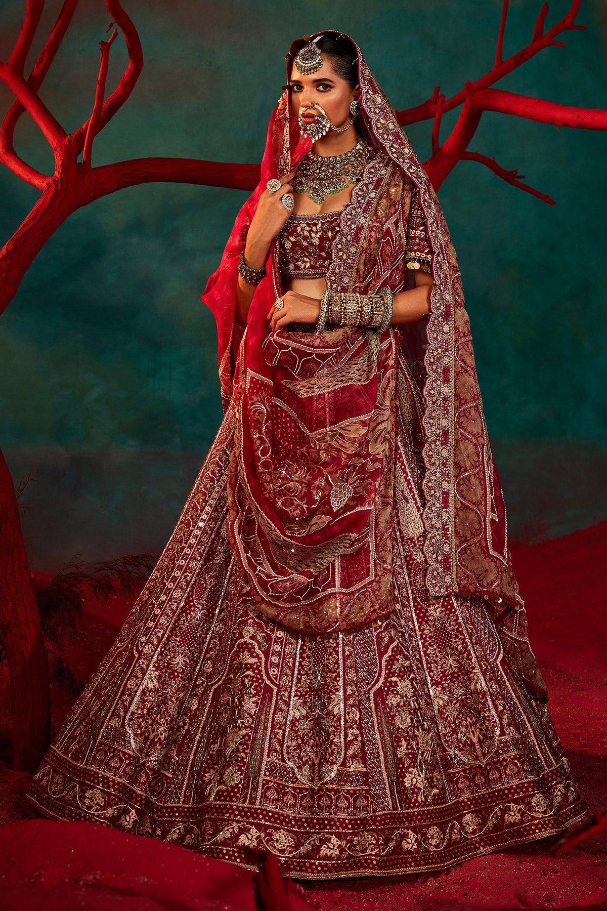 Kadamba Tree Lehenga