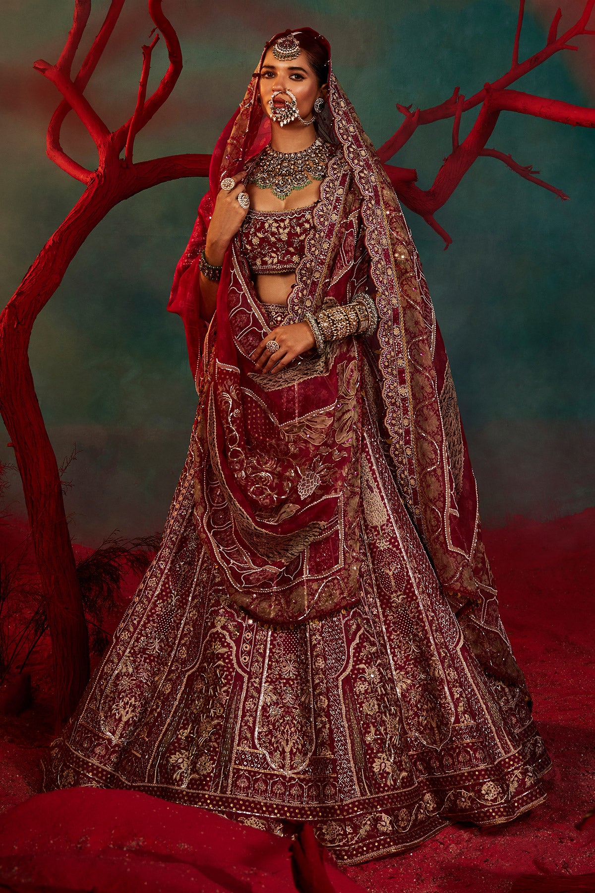 Kadamba Tree Lehenga