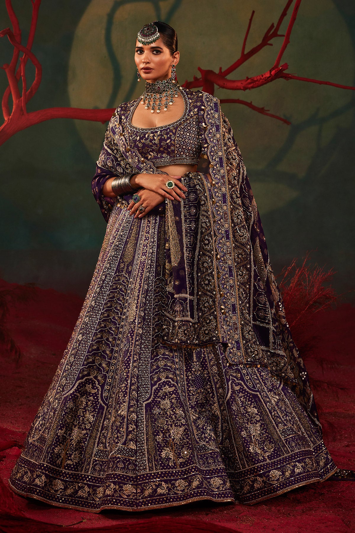 Vayu Tree Lehenga