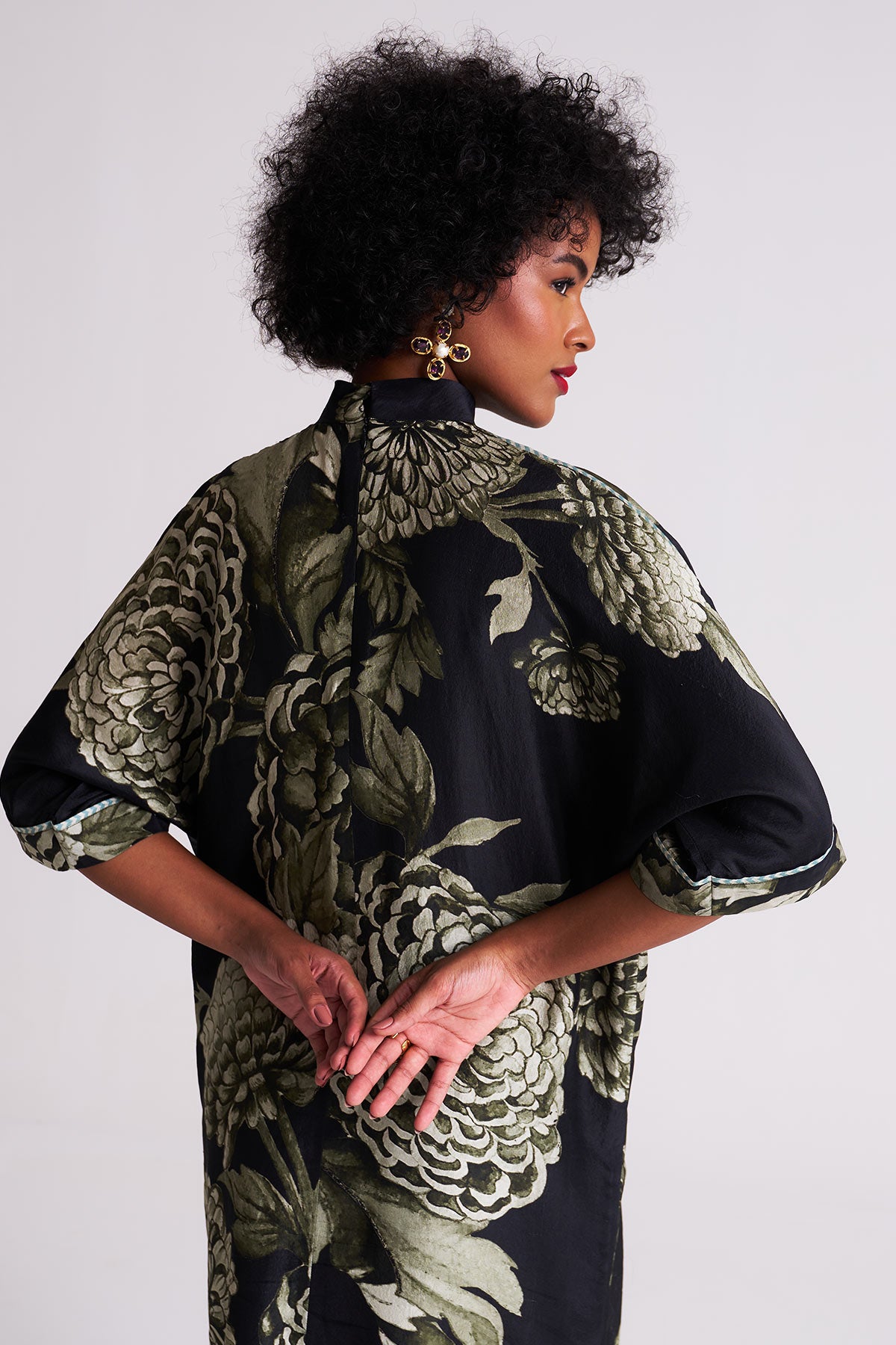 Dress with patch pocket