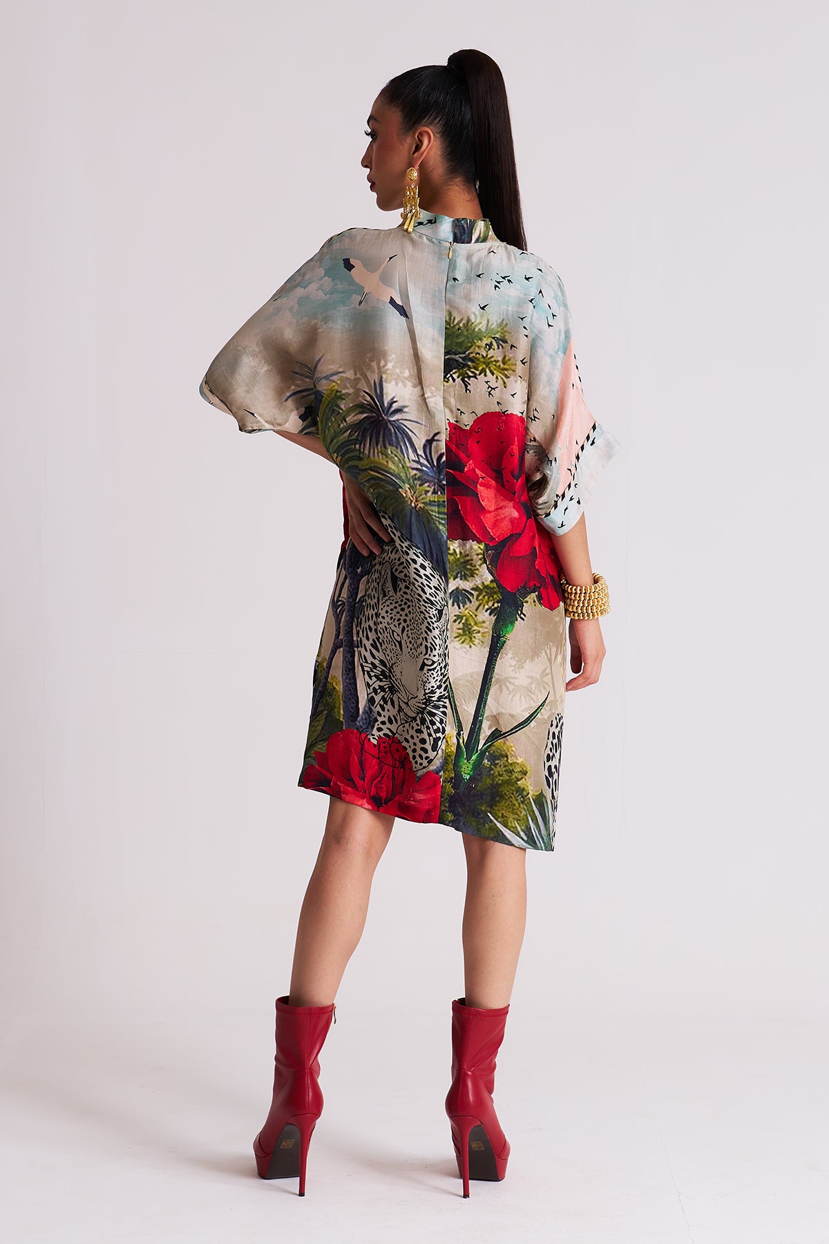 Dress with patch pocket