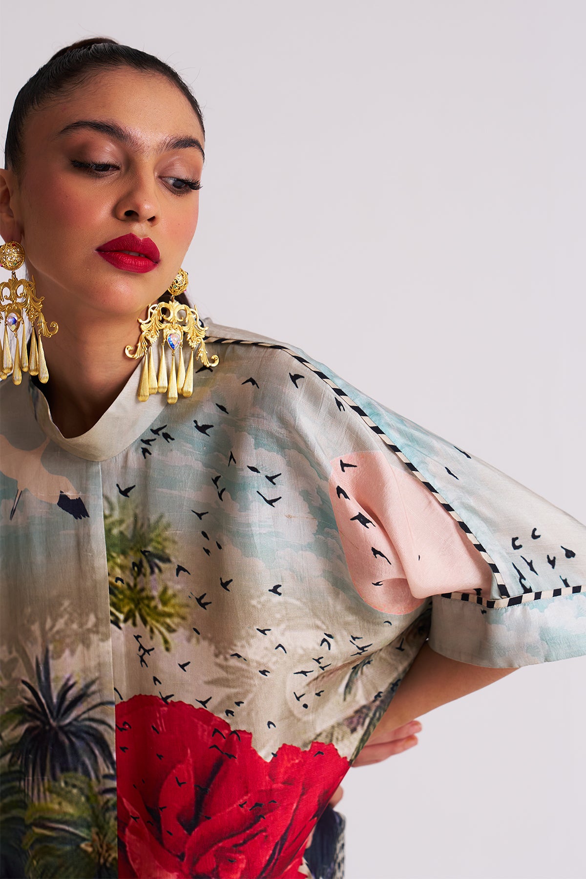 Dress with patch pocket