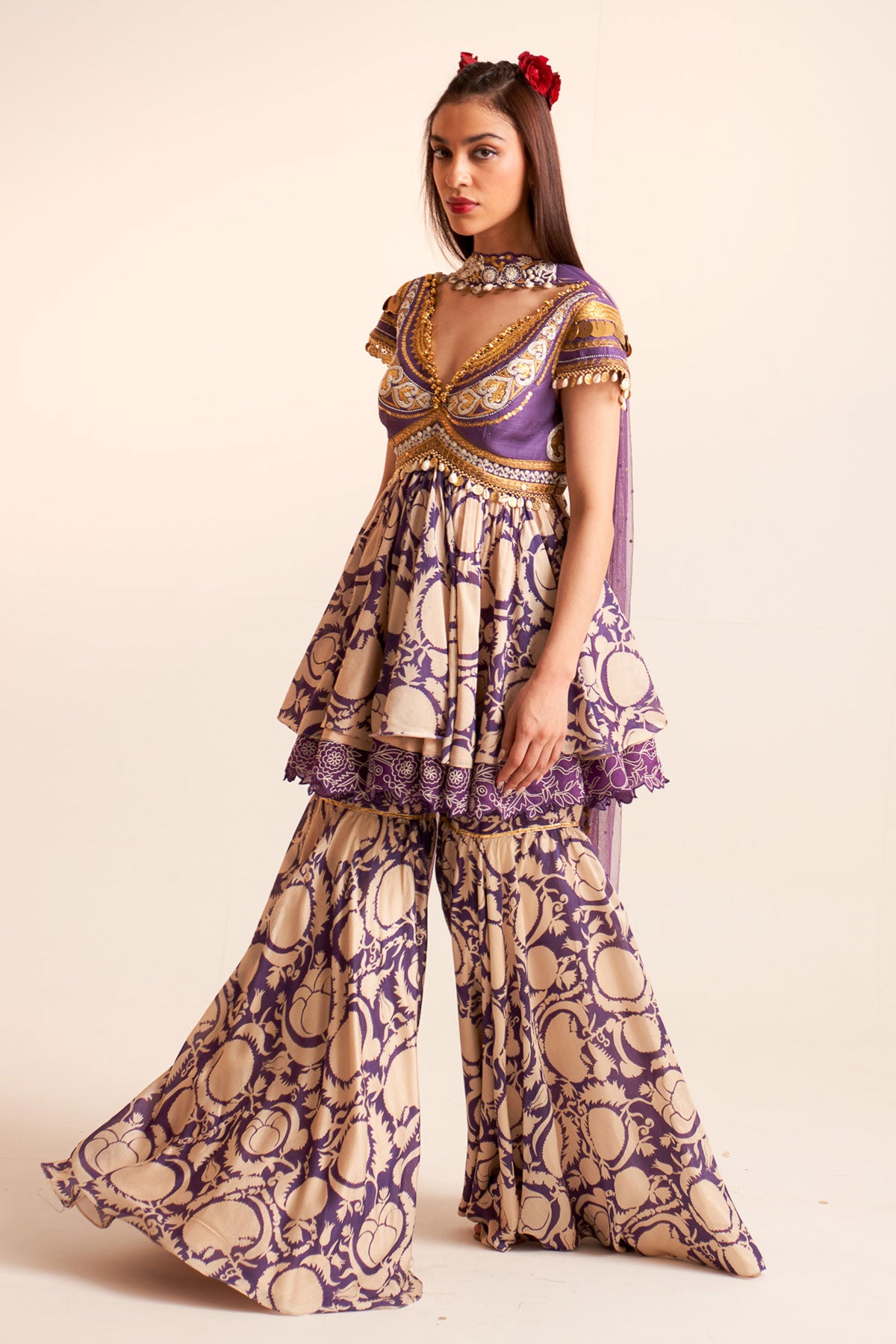 Peplum kurta set