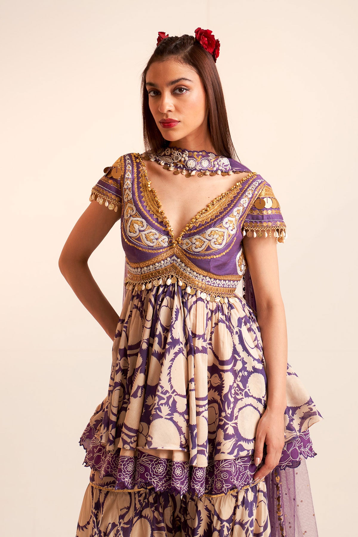 Peplum kurta set