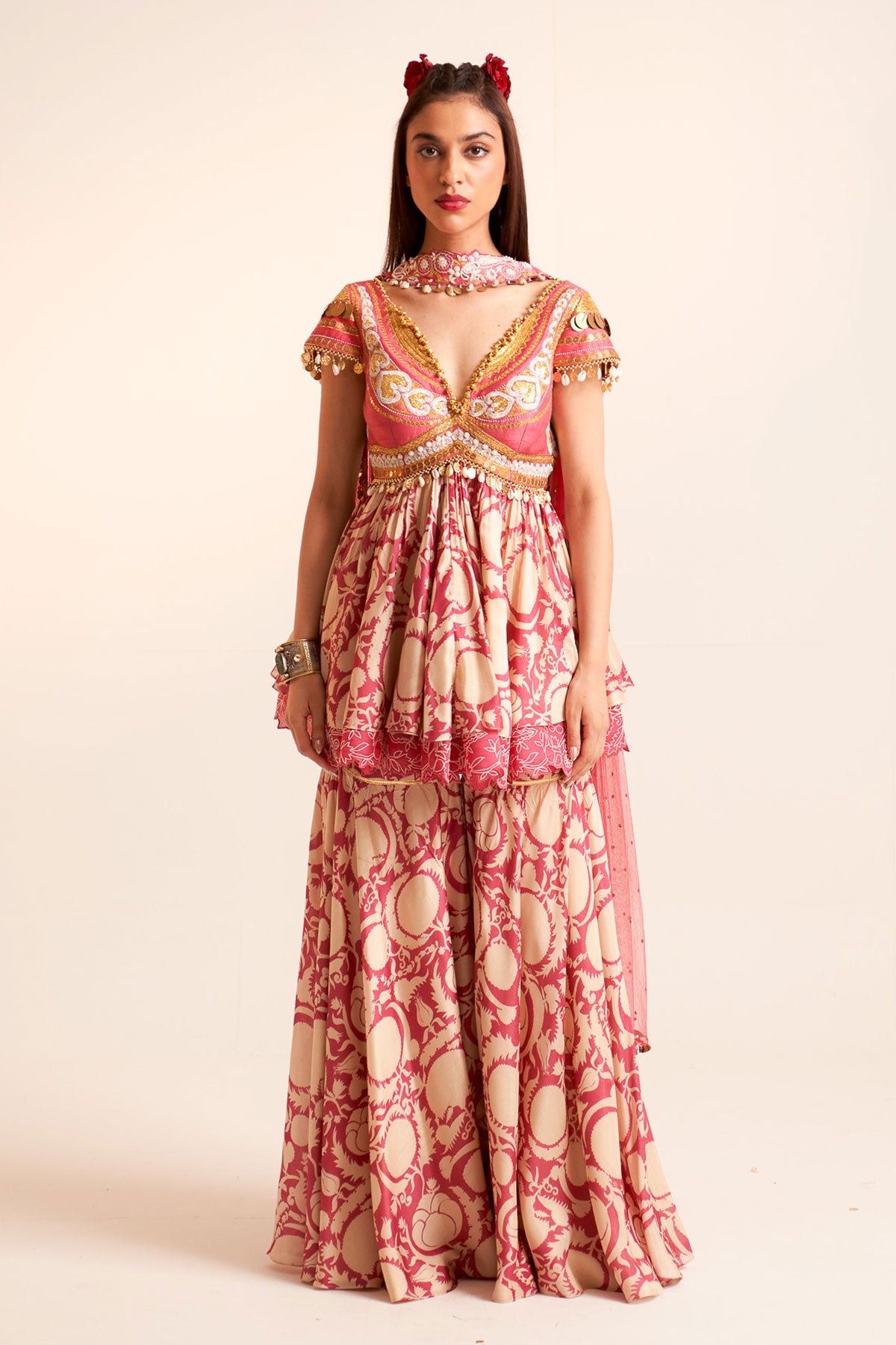 Peplum kurta set