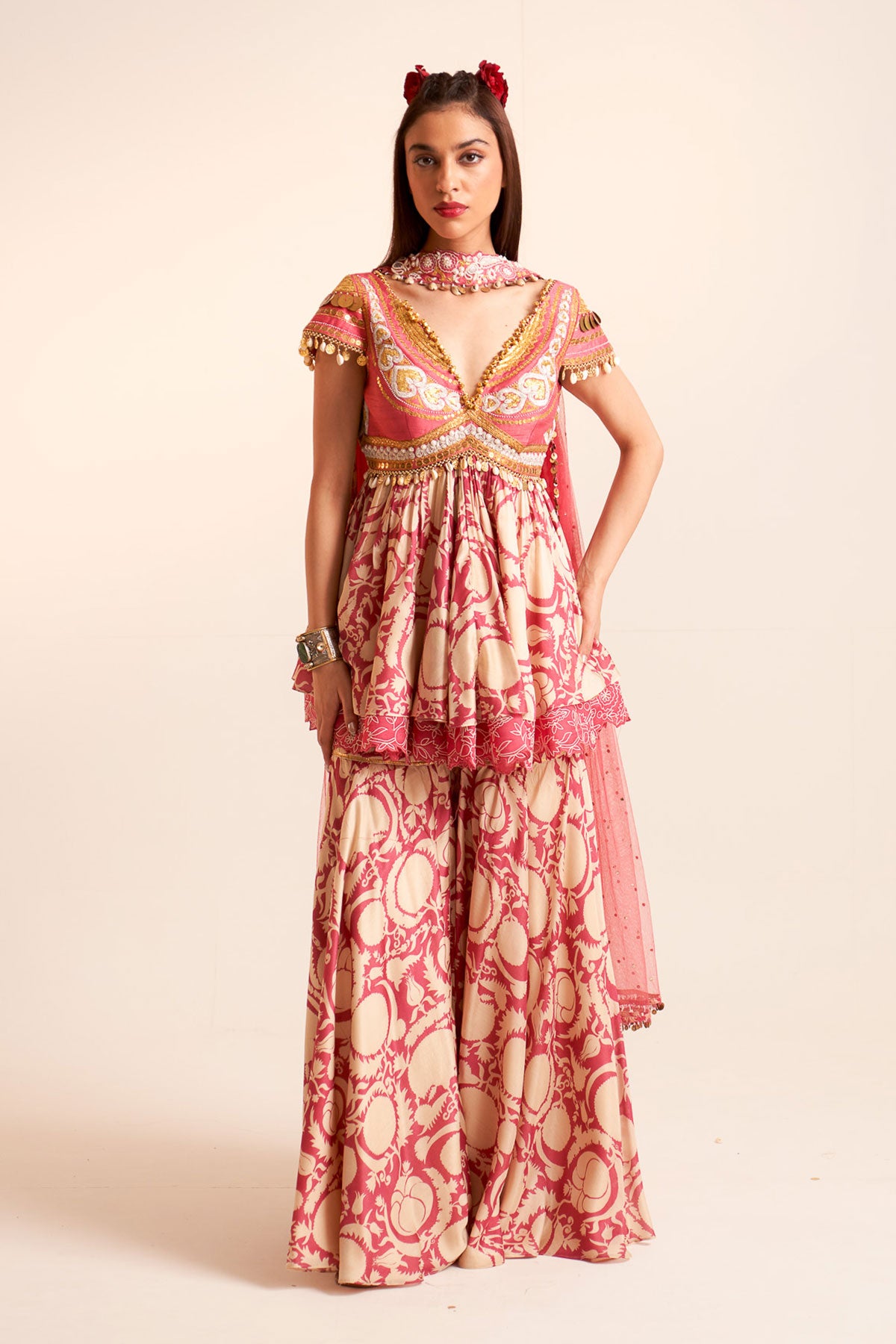 Peplum kurta set
