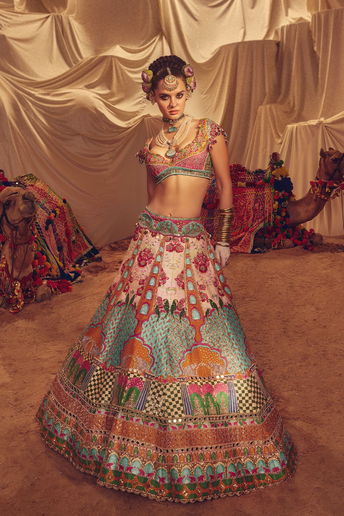 Rajwar lehenga