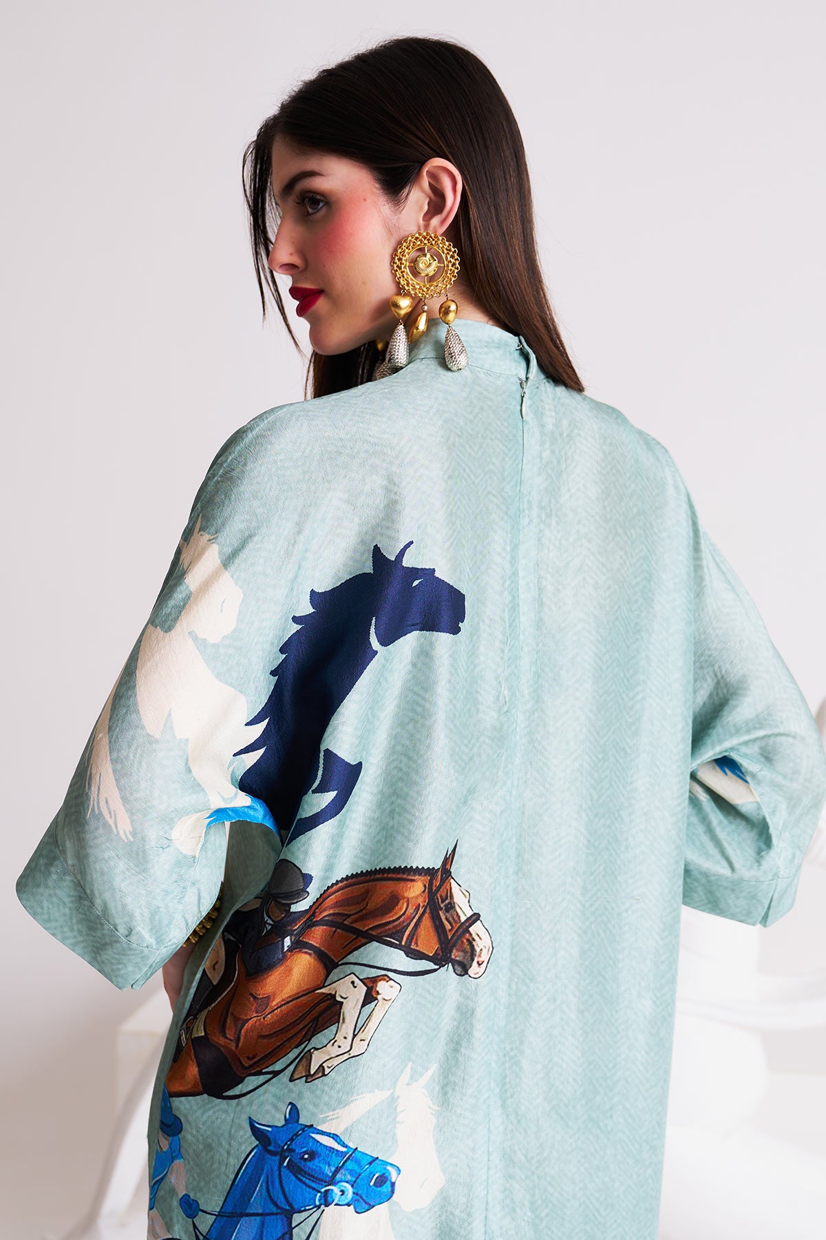 Dress with patch pocket