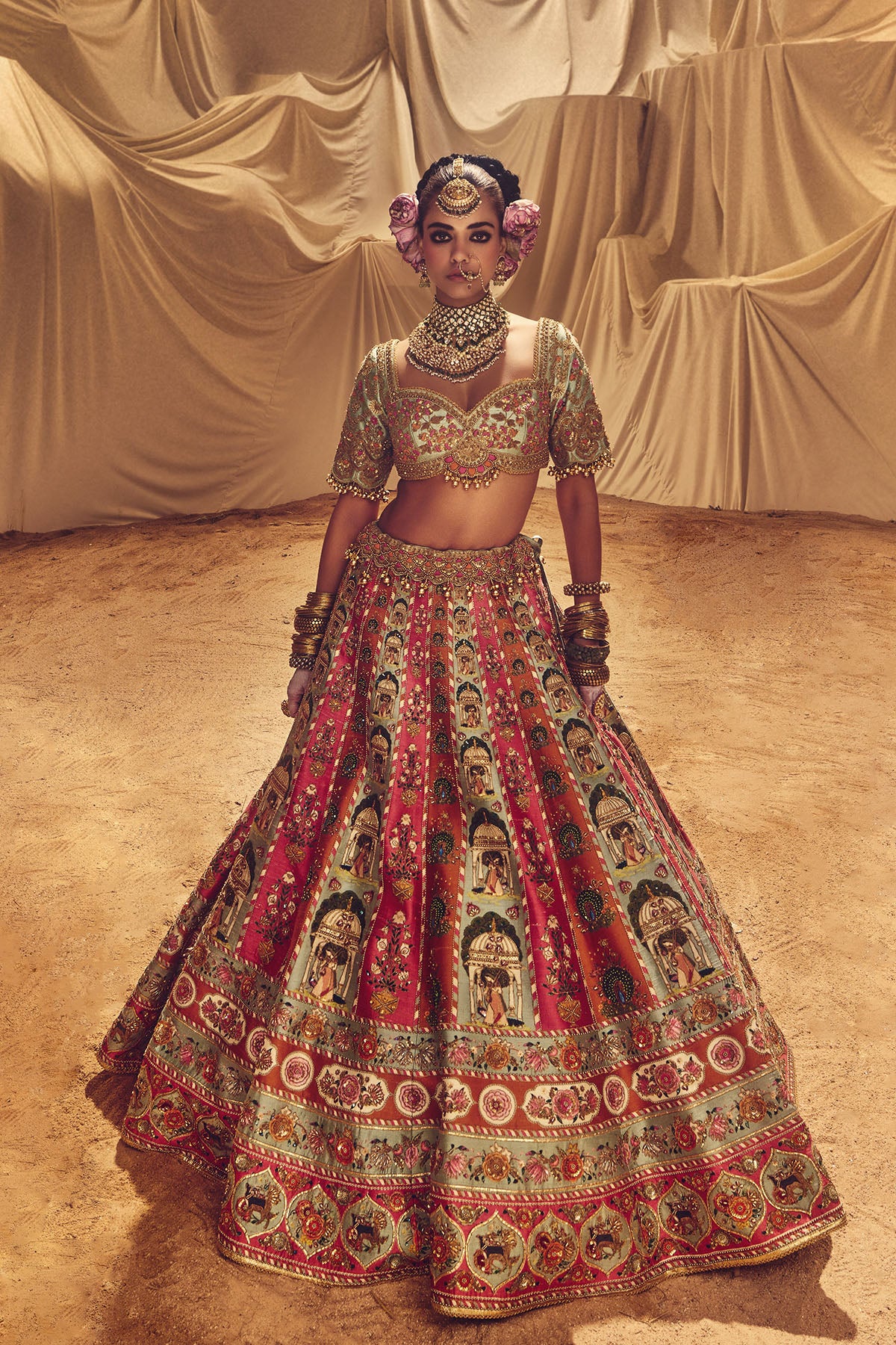 Mayur raga lehenga