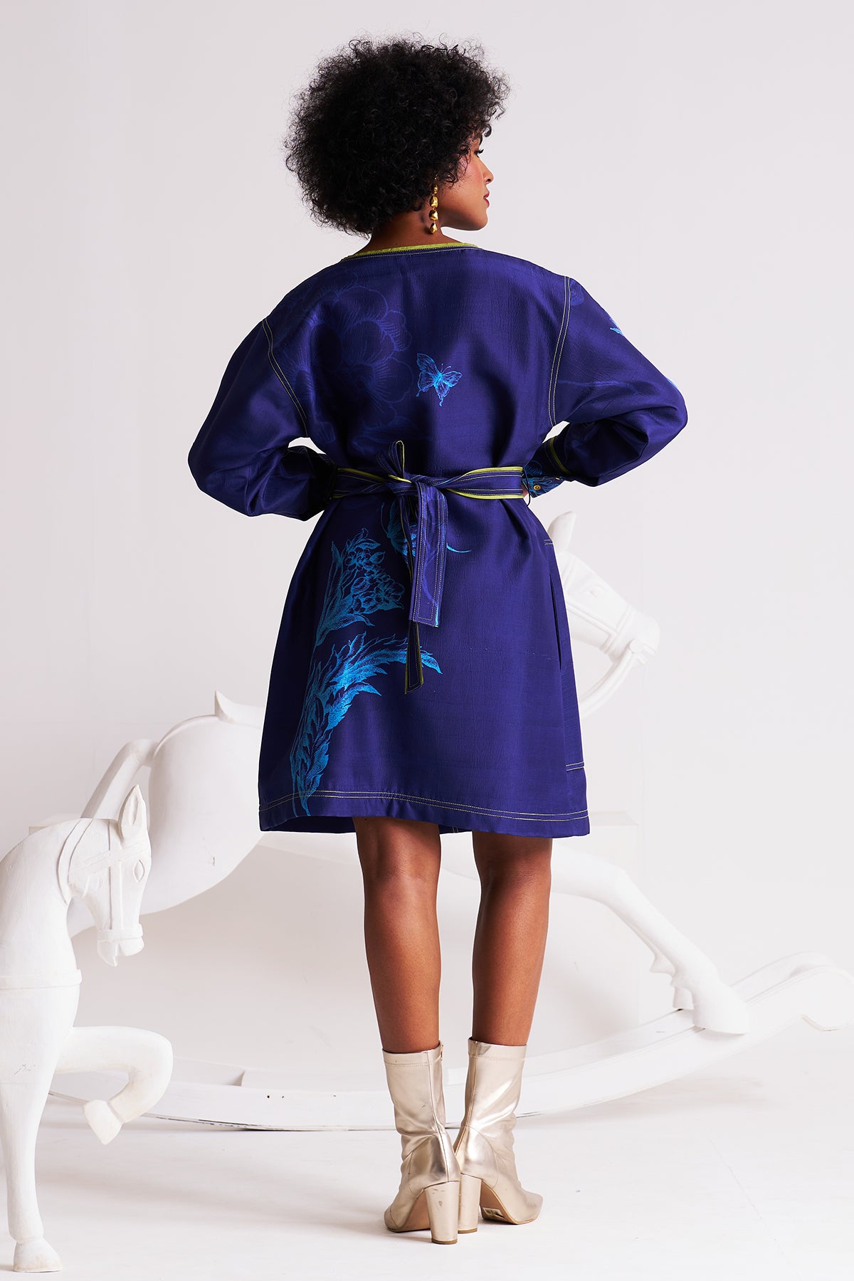 Thread detail dress