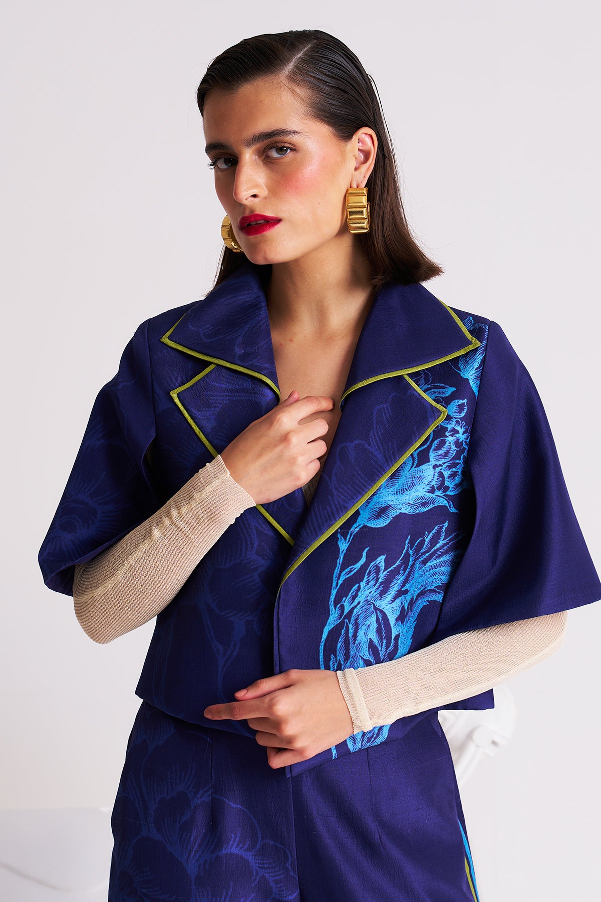 Double collar blazer