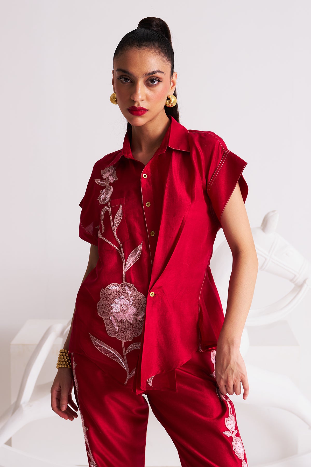 Uneven hem top