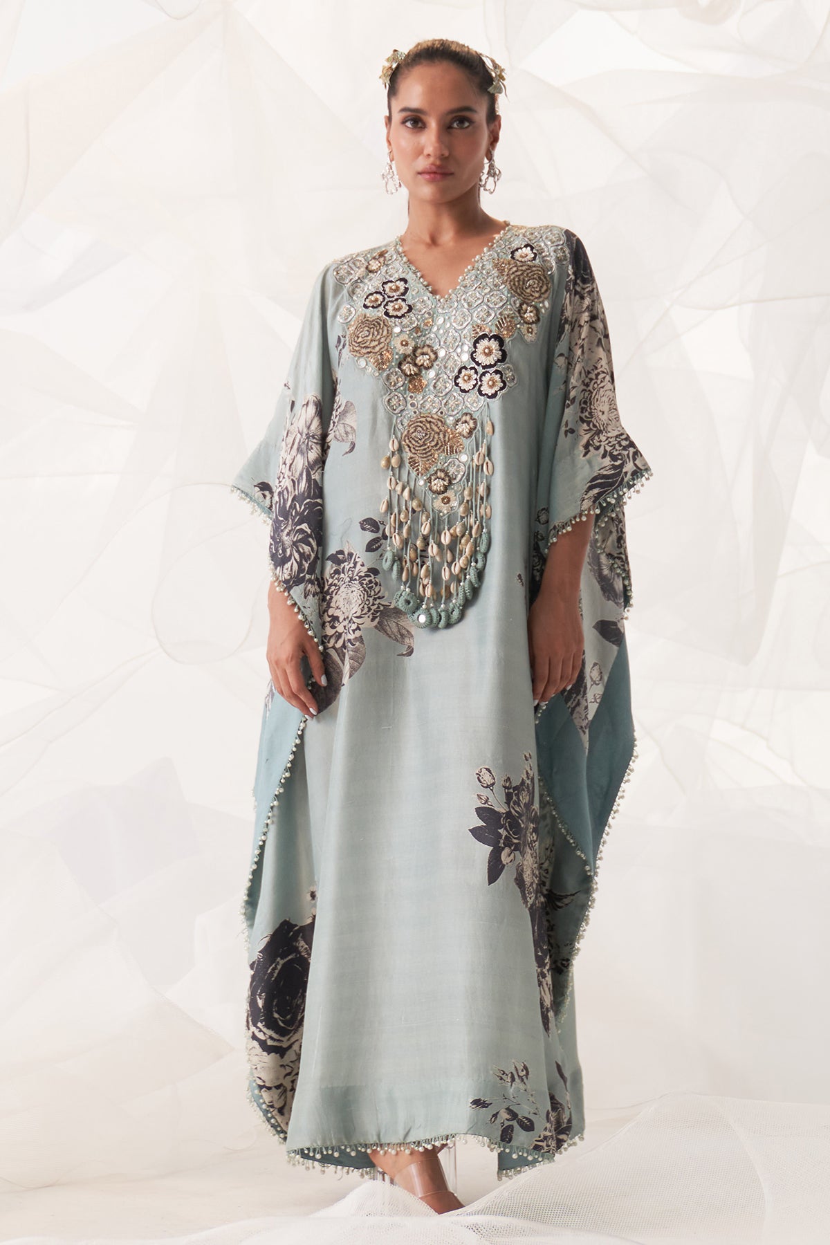 V NECK KAFTAN
