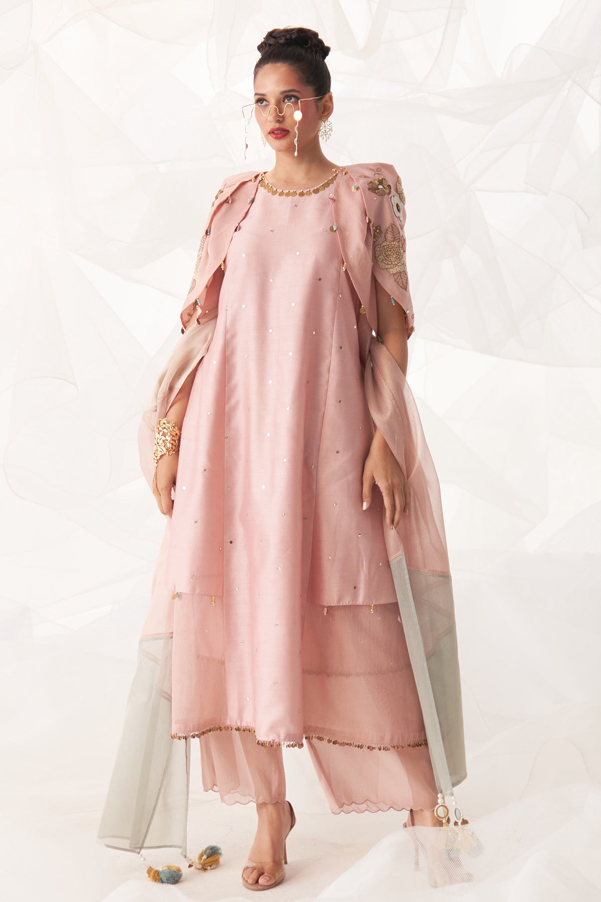 PETAL SLEEVE KURTA SET