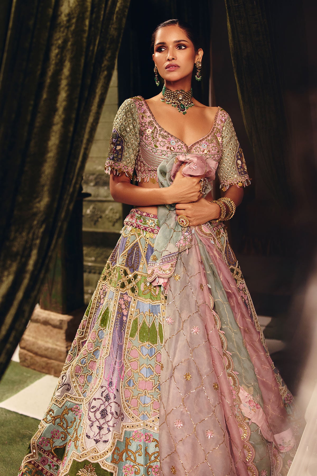 Sher-E-bagh lehenga