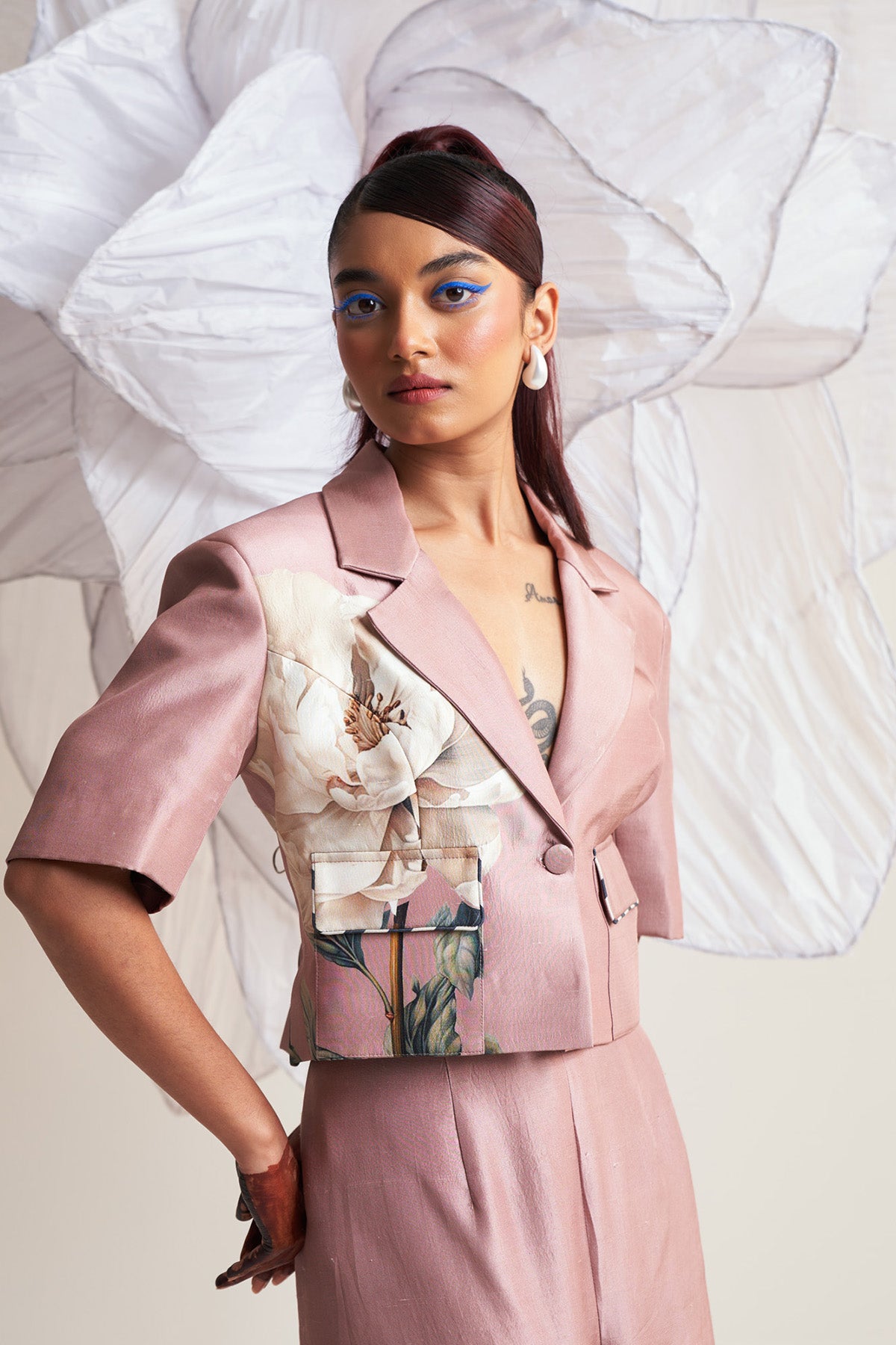 Crop blazer