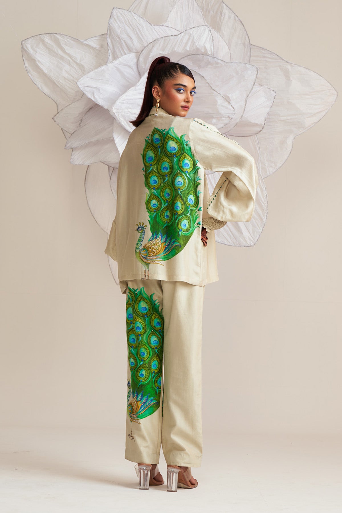 Gather cuff detail shirt