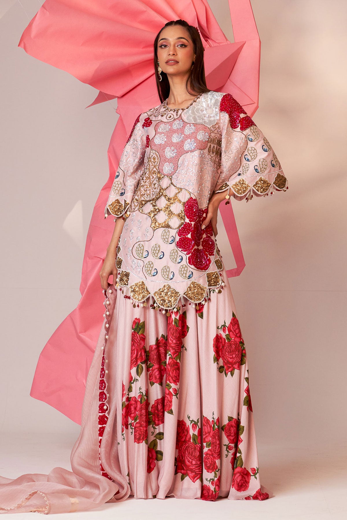 Tulip suit and sharara set