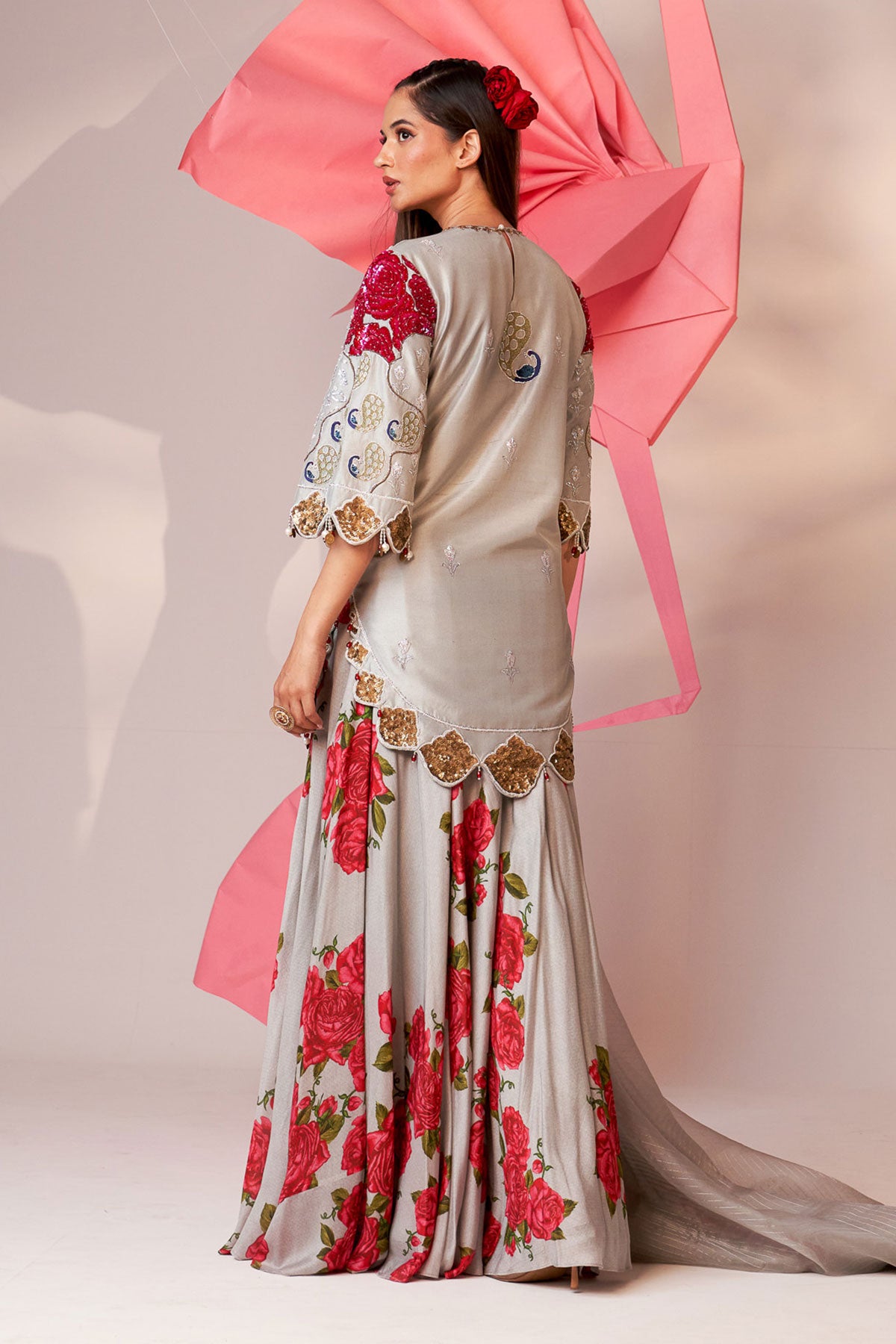 Tulip suit and sharara set